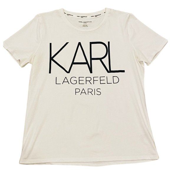 Karl Lagerfeld Paris Short Sleeve Tee - Picture 1 of 7